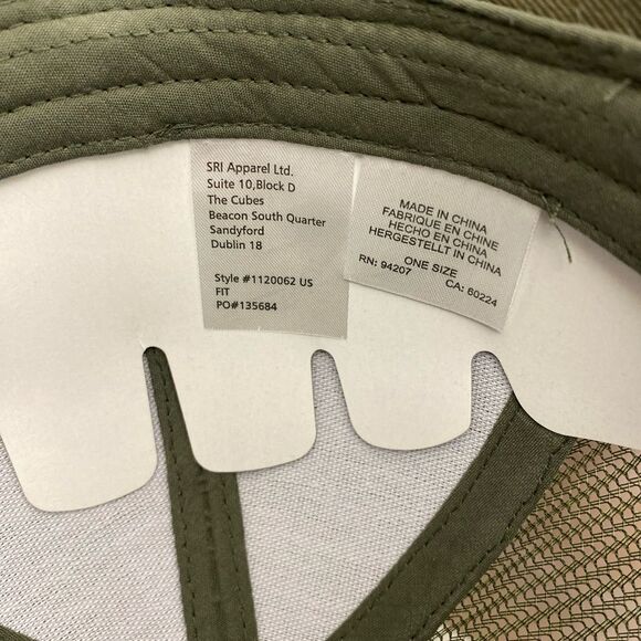 Mens snap back Green Caterpillar Trucker hat adjustable - Picture 9 of 9